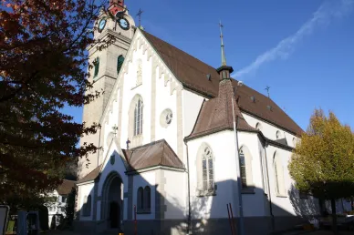 Kirche Ober&auml;geri nach Aussenrenovation 2022 (Foto: Thomas Betschart)